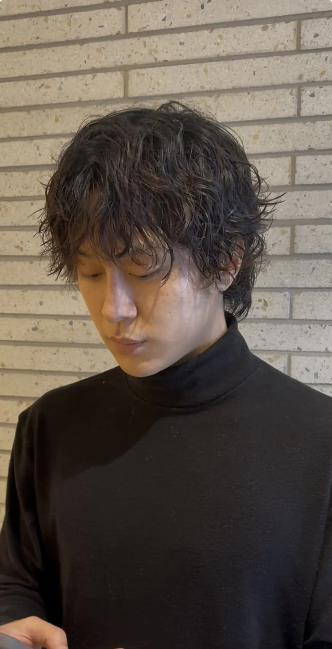 남성 긴 기장 웨이브 펌 — 준오헤어 강남역1호점